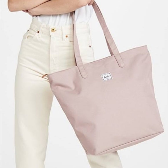 Herschel Mica Canvas Rose Pink Tote Bag - Picture 1 of 6